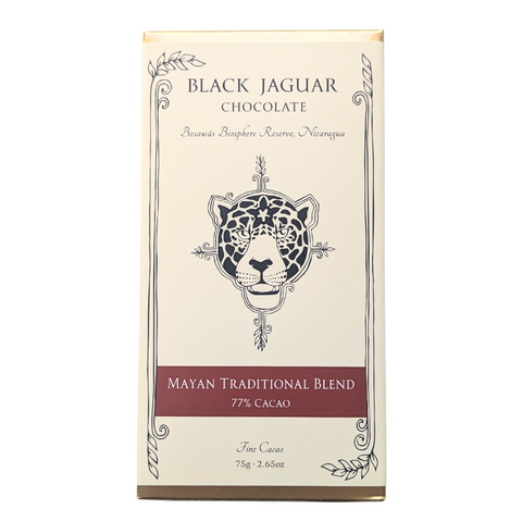 Black Jaguar Chocolate - Mayan Traditional Blend 77% Bar at The Candy Bar Toronto