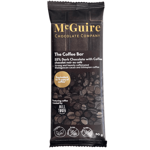 McGuire Chocolate Company - The Coffee Bar 55% Dark Chocolate with Coffee Bar at The Candy Bar Toronto