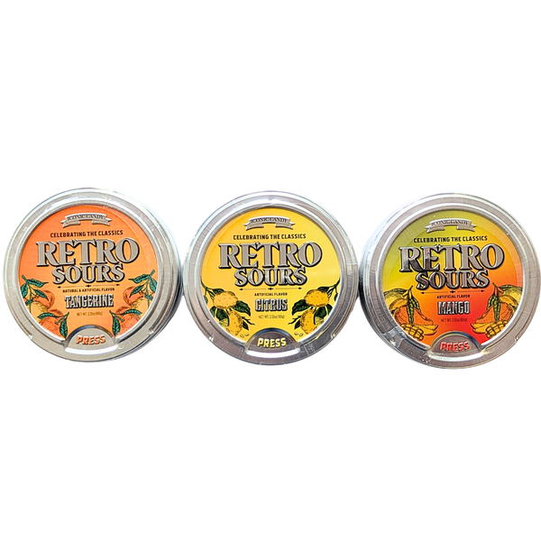 Retro Sours Tins - Multiple Flavours at The Candy Bar Toronto