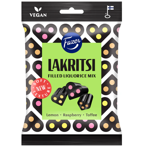 Fazer Lakritsi Filled Liquorice Mix Pouch at The Candy Bar Toronto