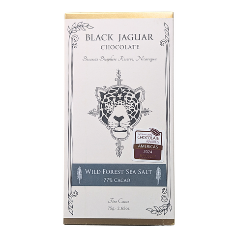 Black Jaguar Chocolate - Wild Forest Sea Salt 77% Bar at The Candy Bar Toronto