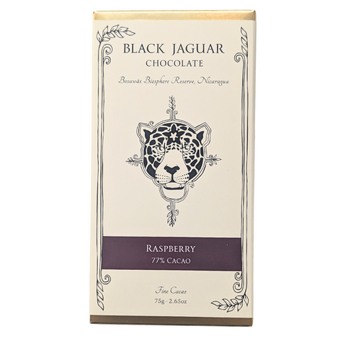 Black Jaguar Chocolate - Raspberry 77% Cacao Bar at The Candy Bar Toronto