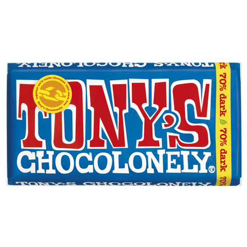 Tony's Chocolonely - 70% Dark Chocolate Bar at The Candy Bar Toronto