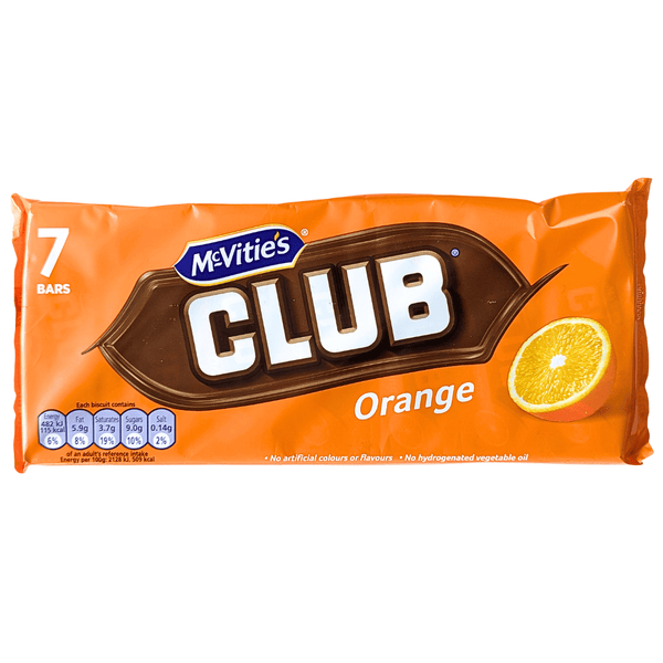 McVitie's Club Orange - 7 bars  at The Candy Bar Toronto