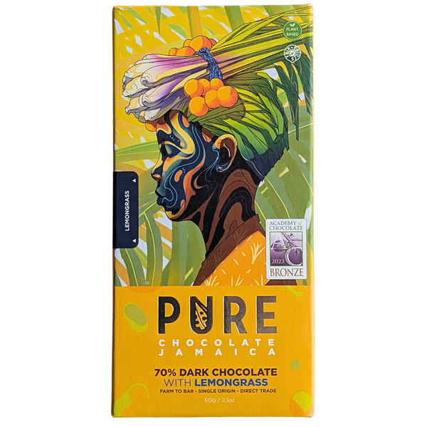 Pure Chocolate Jamaica - 70% Dark Chocolate with Lemongrass Bar at The Candy Bar Toronto