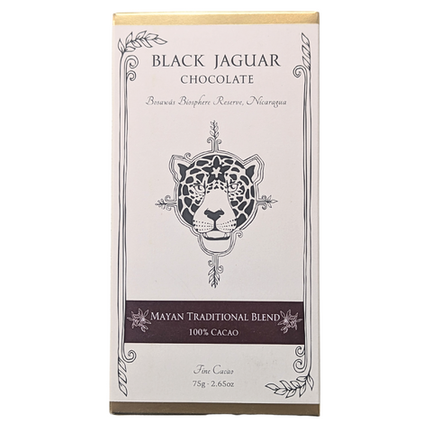 Black Jaguar Chocolate - Mayan Traditional Blend 100% Bar at The Candy Bar Toronto