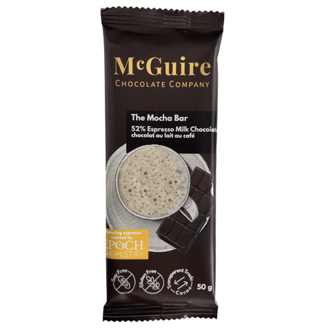 McGuire Chocolate Company - The Mocha Bar 52% Espresso Milk Chocolate Bar at The Candy Bar Toronto