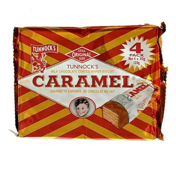 Tunnock Caramel Bar 4Pk at The Candy Bar